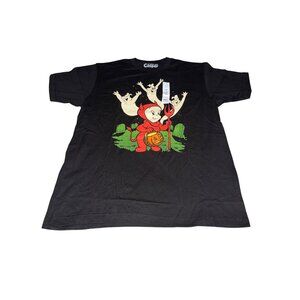Casper The Friendly Ghost Halloween Black Tee With Devil Costume Graphic Large L